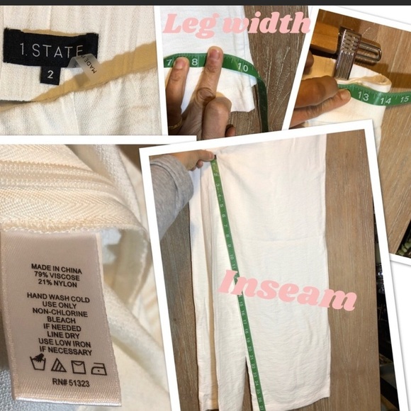 COPY - 1.state Tie-Waist Straight-Leg Pants Size 2 - Picture 14 of 14
